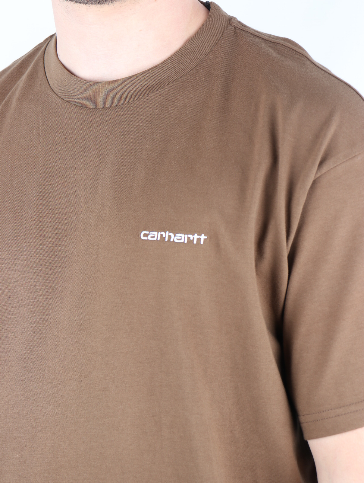CARHARTT WIP T-SHIRT S/S SCRIPT EMBROIDERY T-SHIRT UOMO