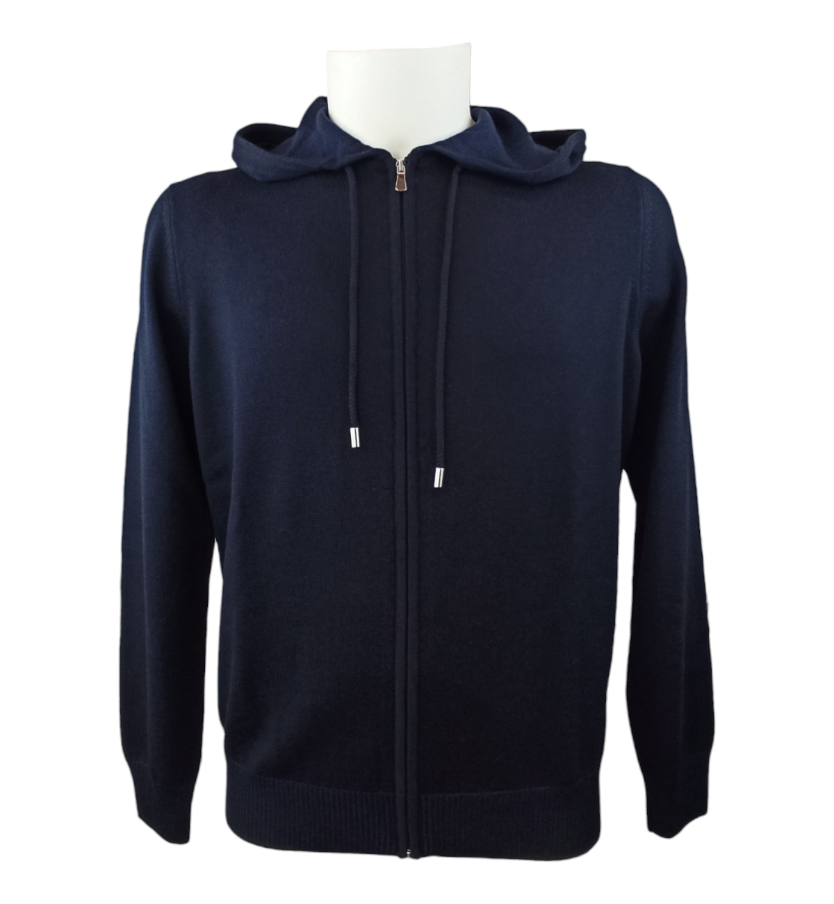 GRAN SASSO MAGLIA ZIP CAPPUCCIO RASATA