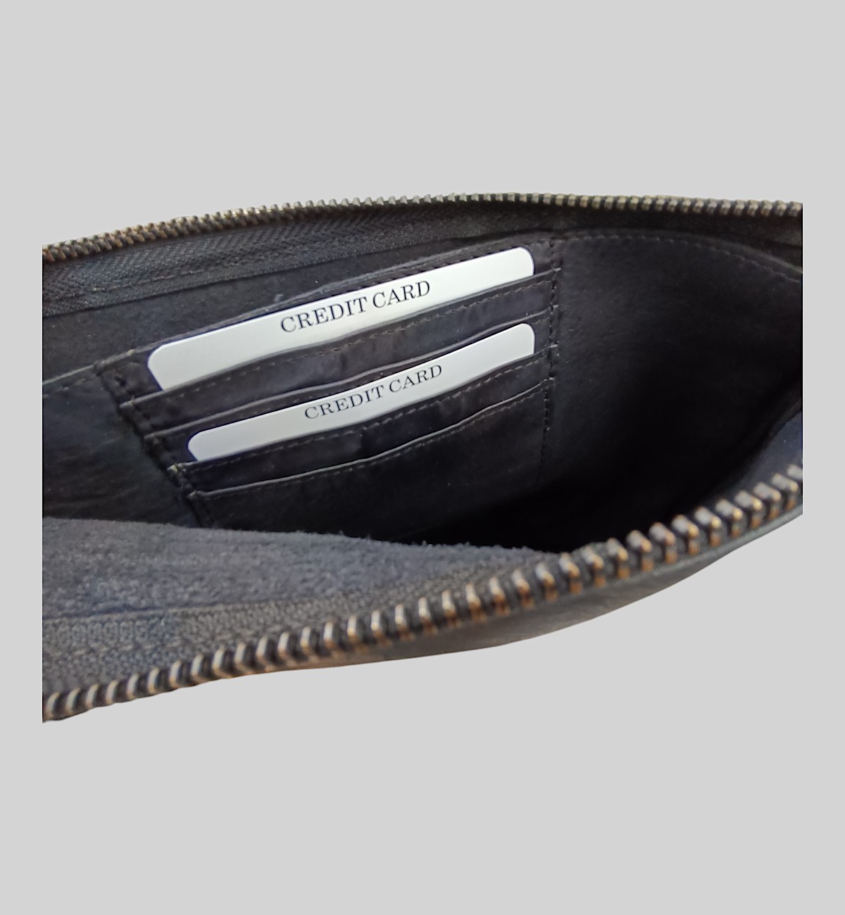 MINORONZONI POCHETTE PELLE ZIP