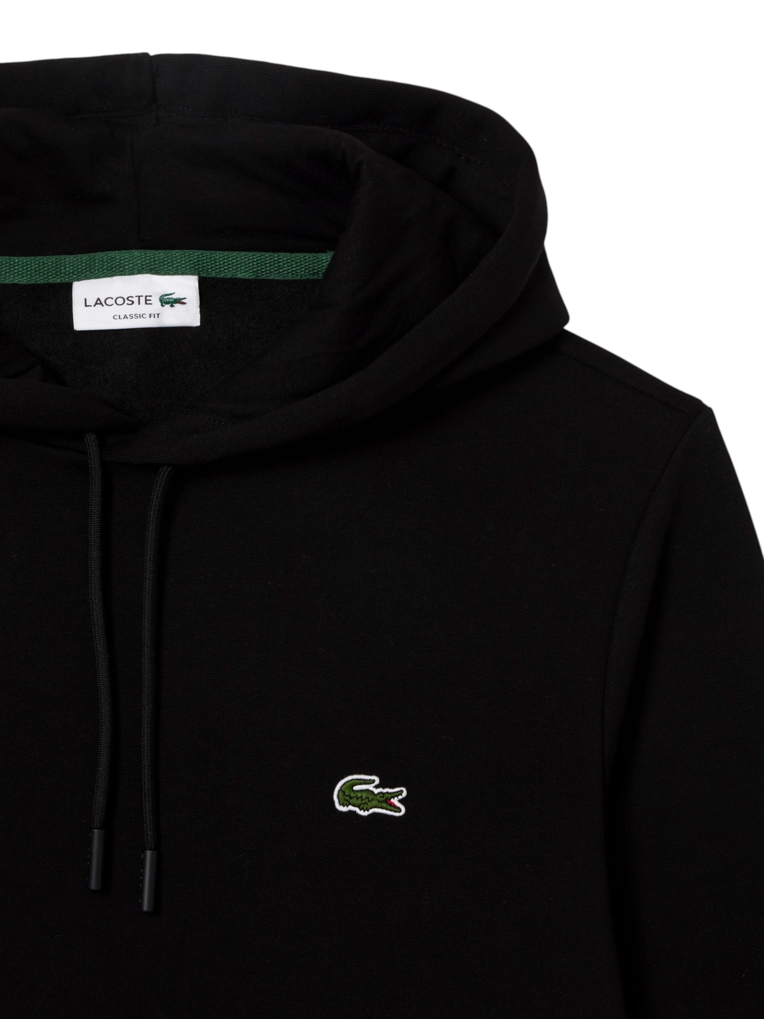 LACOSTE FELPA CAPPUCCIO COTONE FELPATO