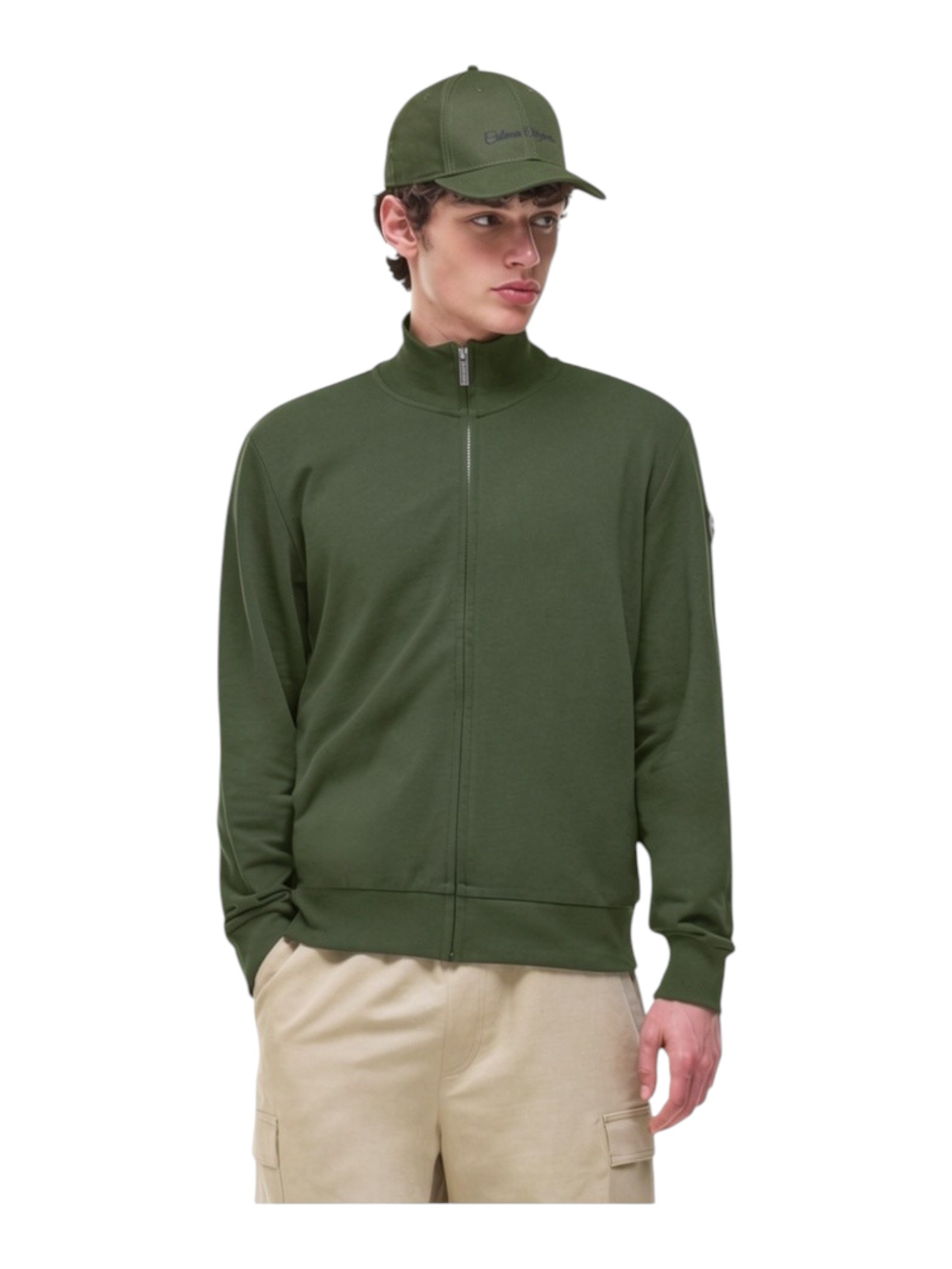 COLMAR FELPA ZIP COTONE GARZATO