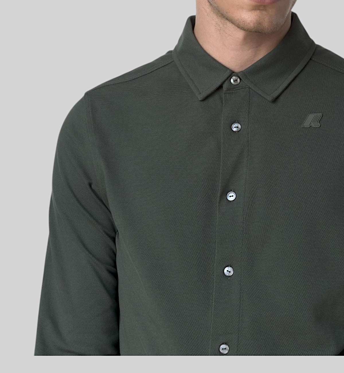 K-WAY CAMICIA COTONE PIQUET
