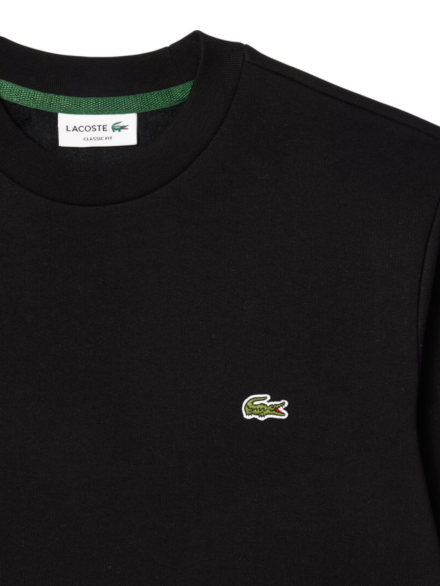 LACOSTE FELPA GIROCOLLO COTONE FELPATO