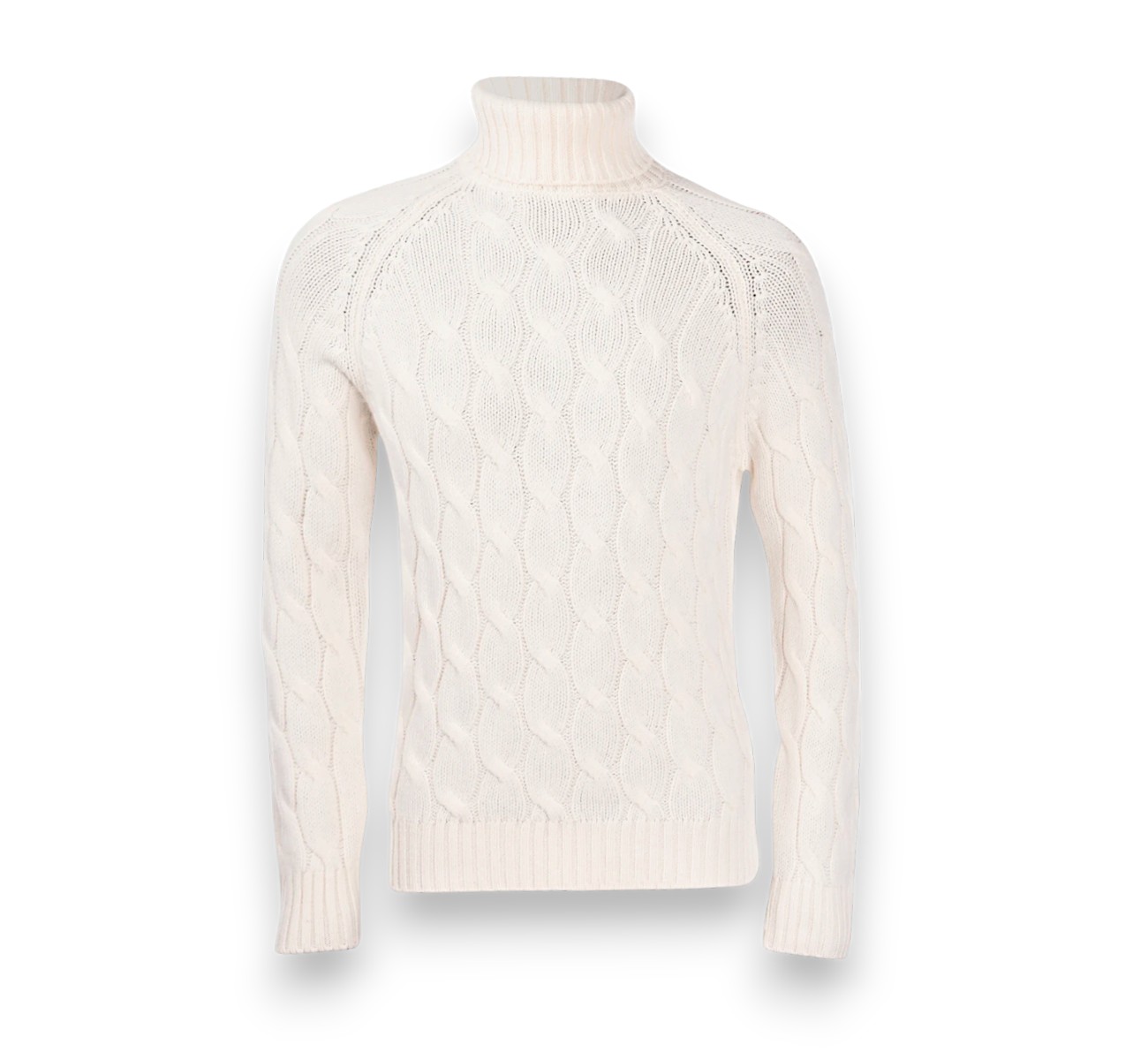 GRAN SASSO MAGLIA DOLCEVITA PURA LANA TRECCE