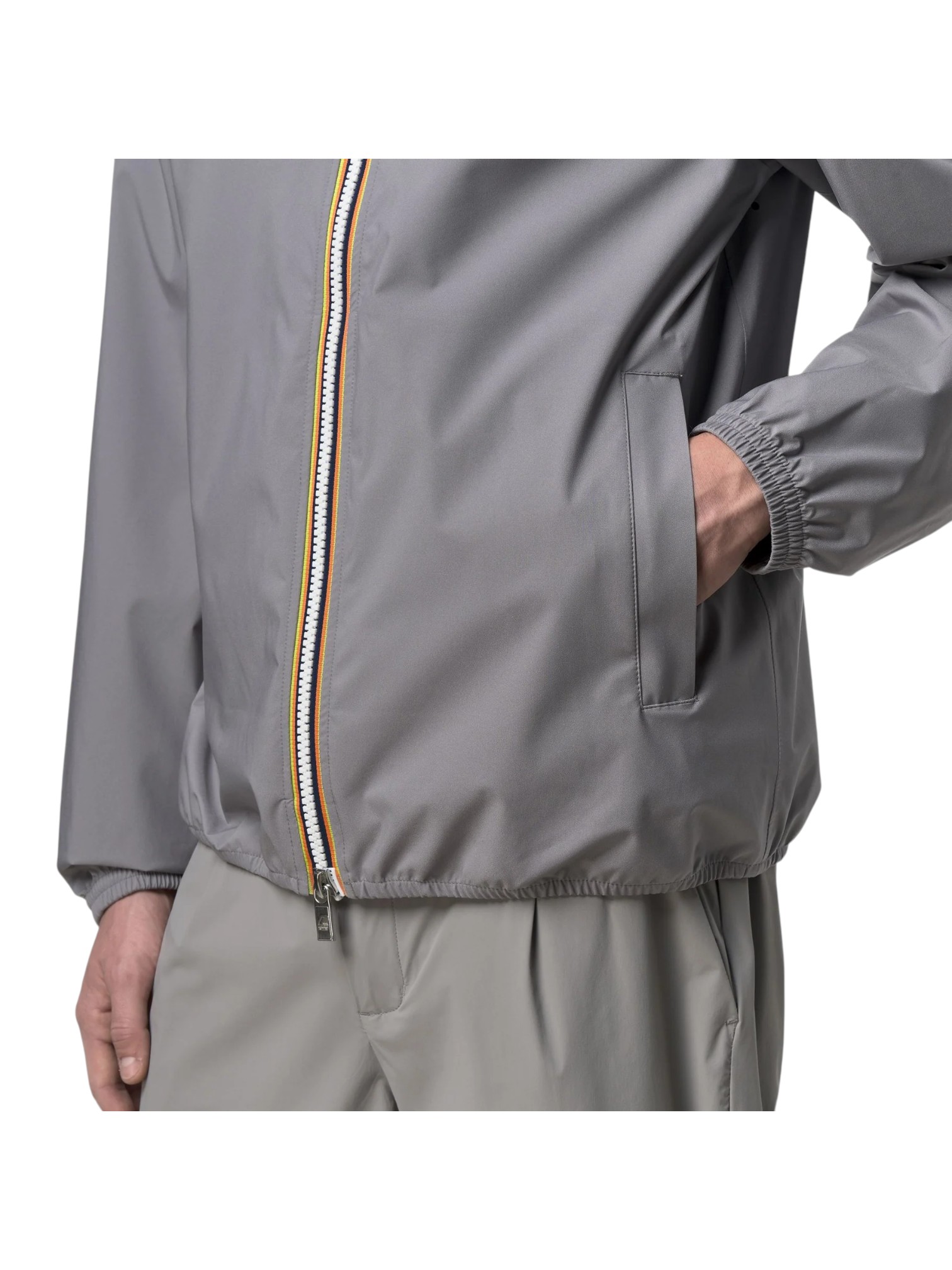 K-WAY GIUBBOTTO ZIP CAPPUCCIO FODERATO COTONE