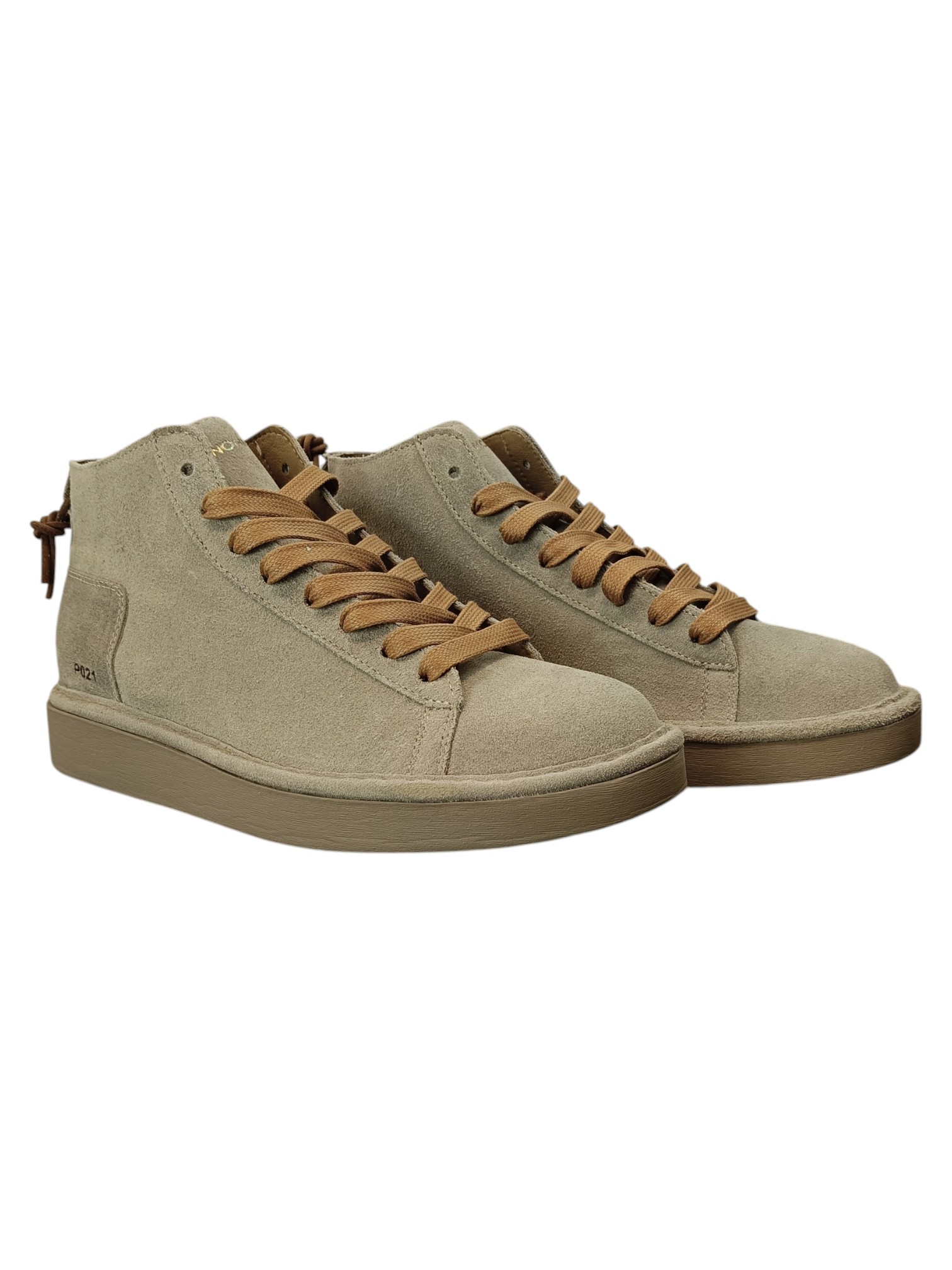 PANCHIC STIVALETTO LACCI PELLE SCAMOSCIATA