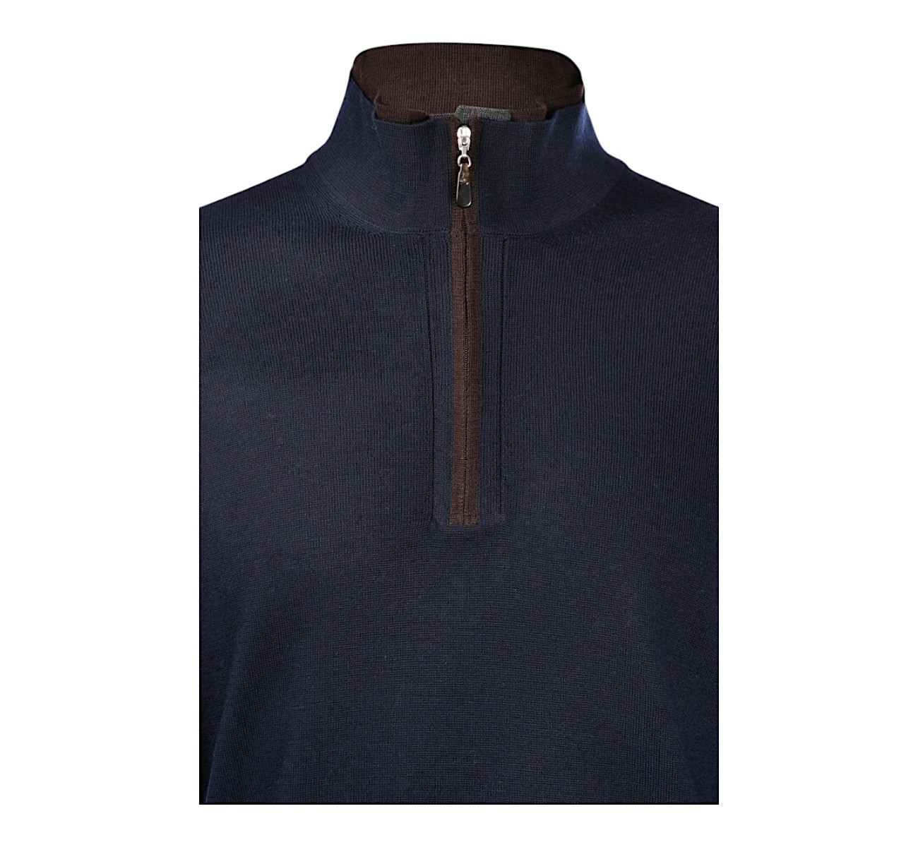 GRAN SASSO MAGLIA MEZZA ZIP PURA LANA MERINO