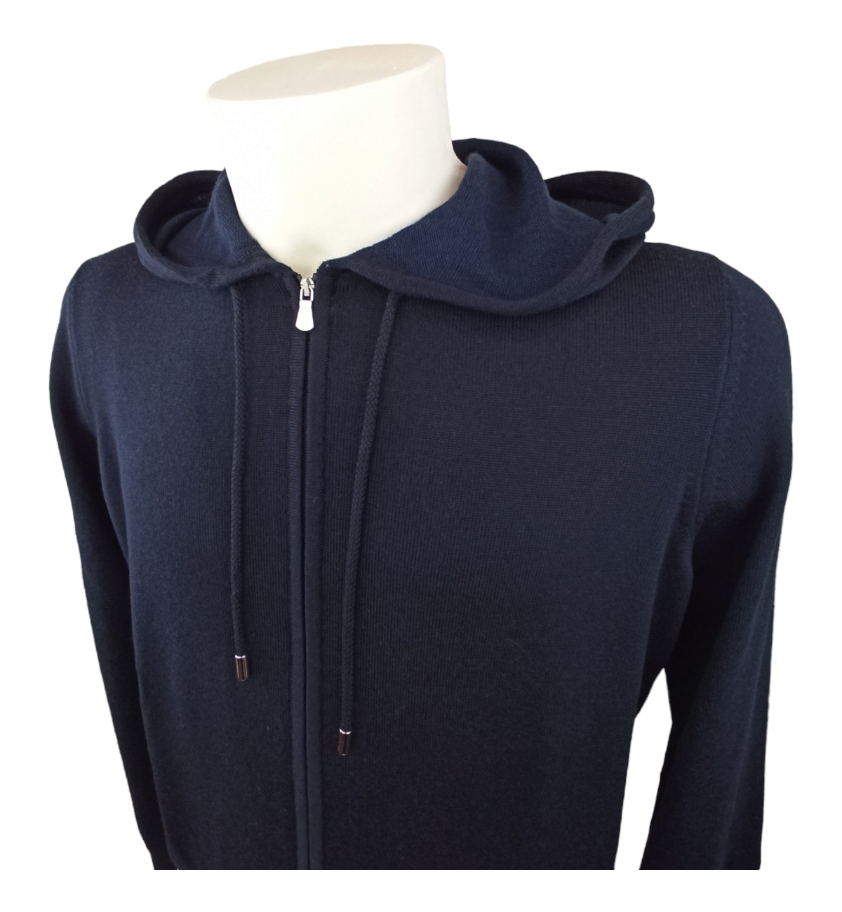 GRAN SASSO MAGLIA ZIP CAPPUCCIO RASATA