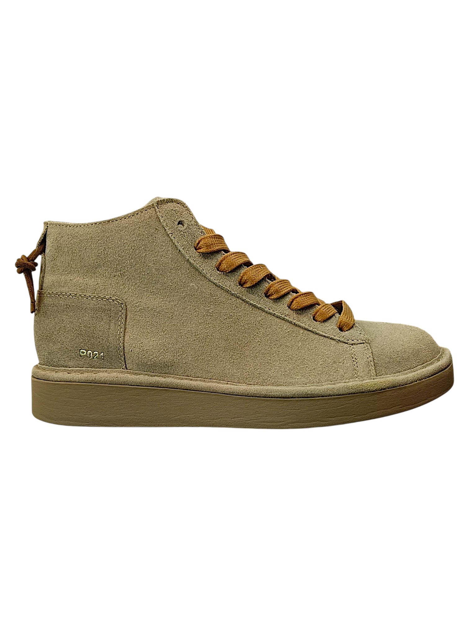 PANCHIC STIVALETTO LACCI PELLE SCAMOSCIATA