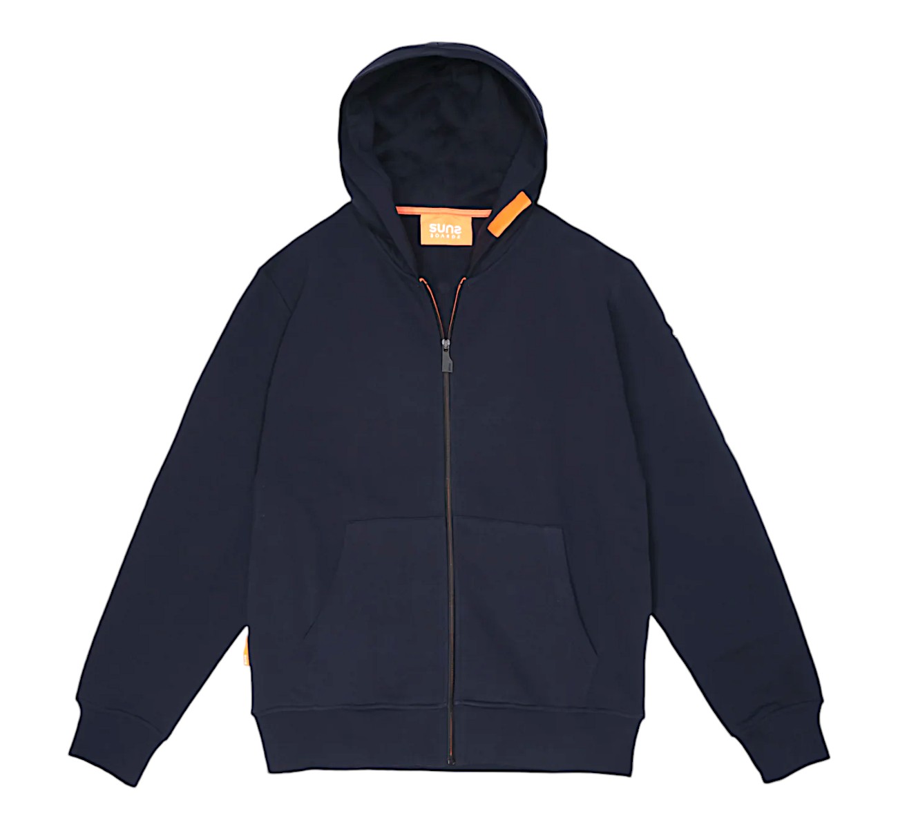 SUNS FELPA ZIP CAPPUCCIO