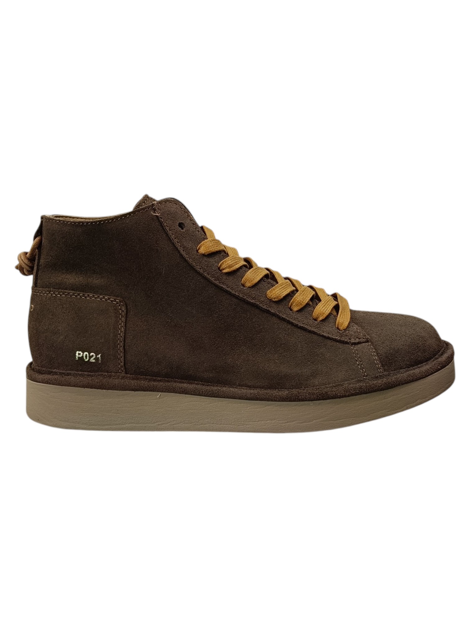 PANCHIC STIVALETTO LACCI PELLE SCAMOSCIATA