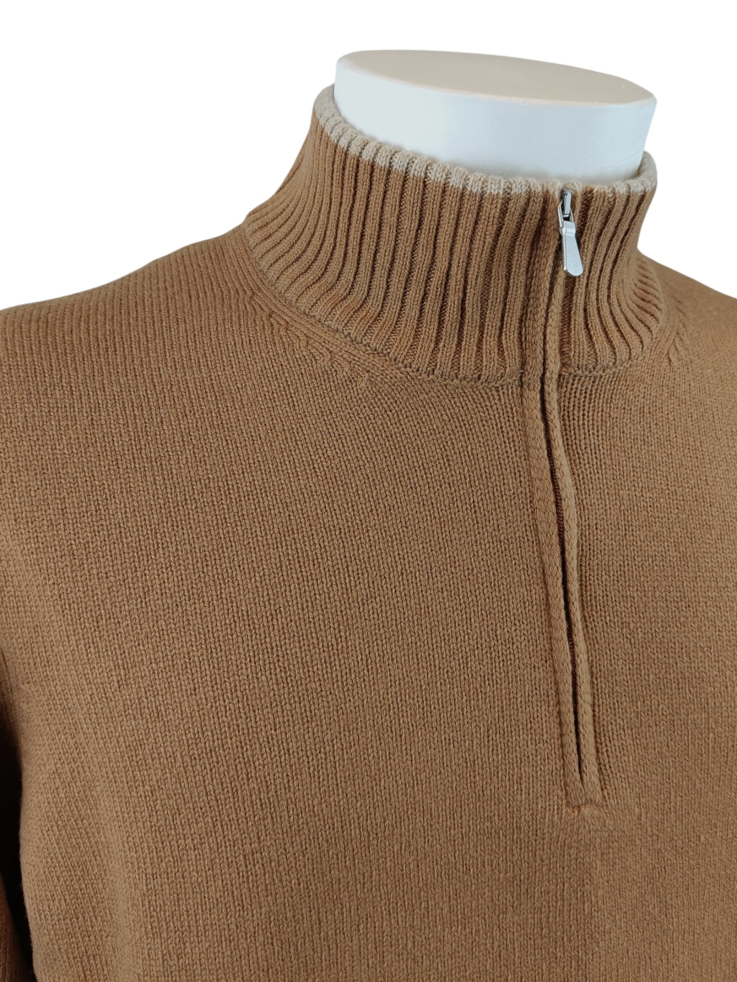 GRAN SASSO MAGLIA MEZZA ZIP PURA LANA
