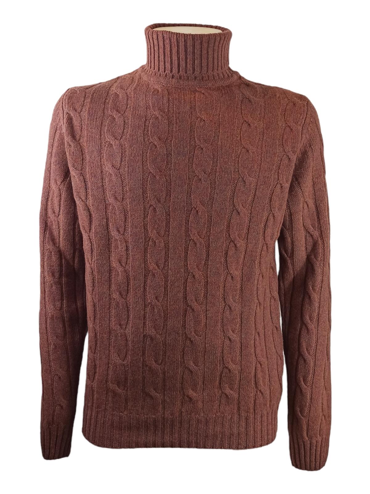 DANIELE FIESOLI MAGLIA COLLO ALTO TRECCIA