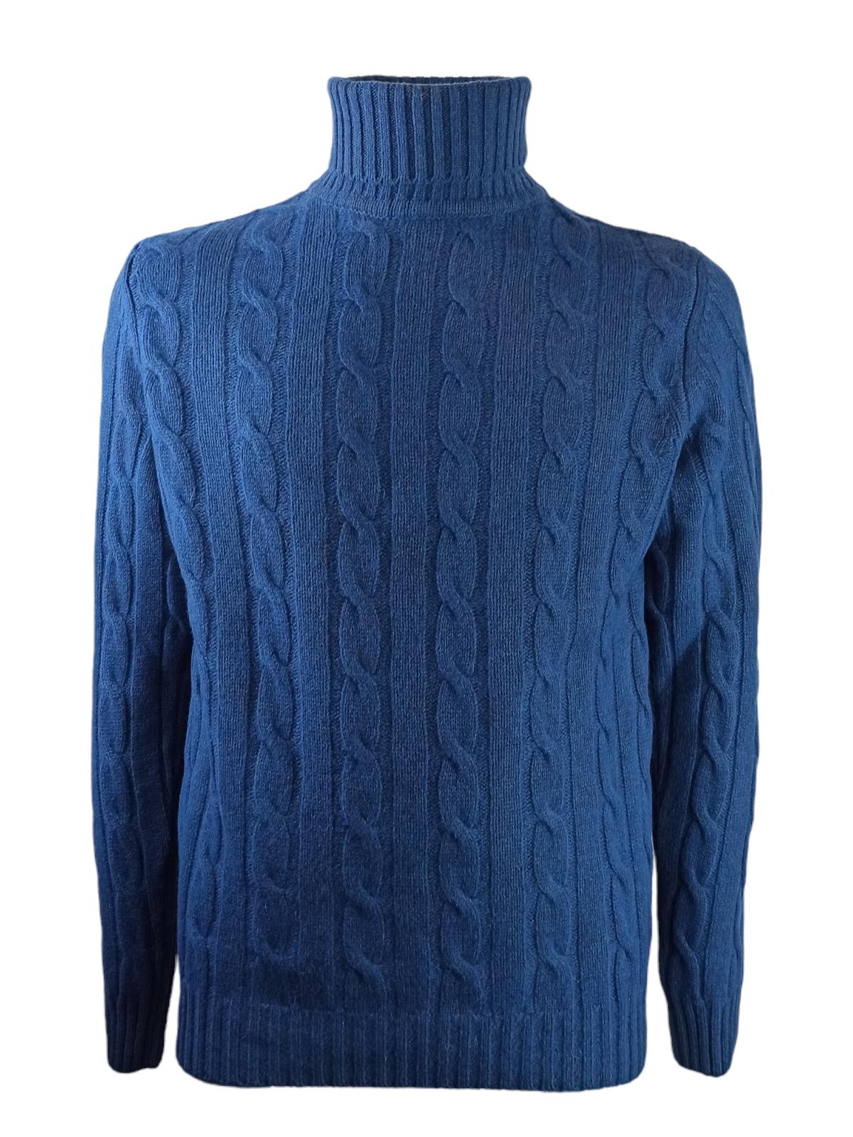 DANIELE FIESOLI MAGLIA COLLO ALTO TRECCIA