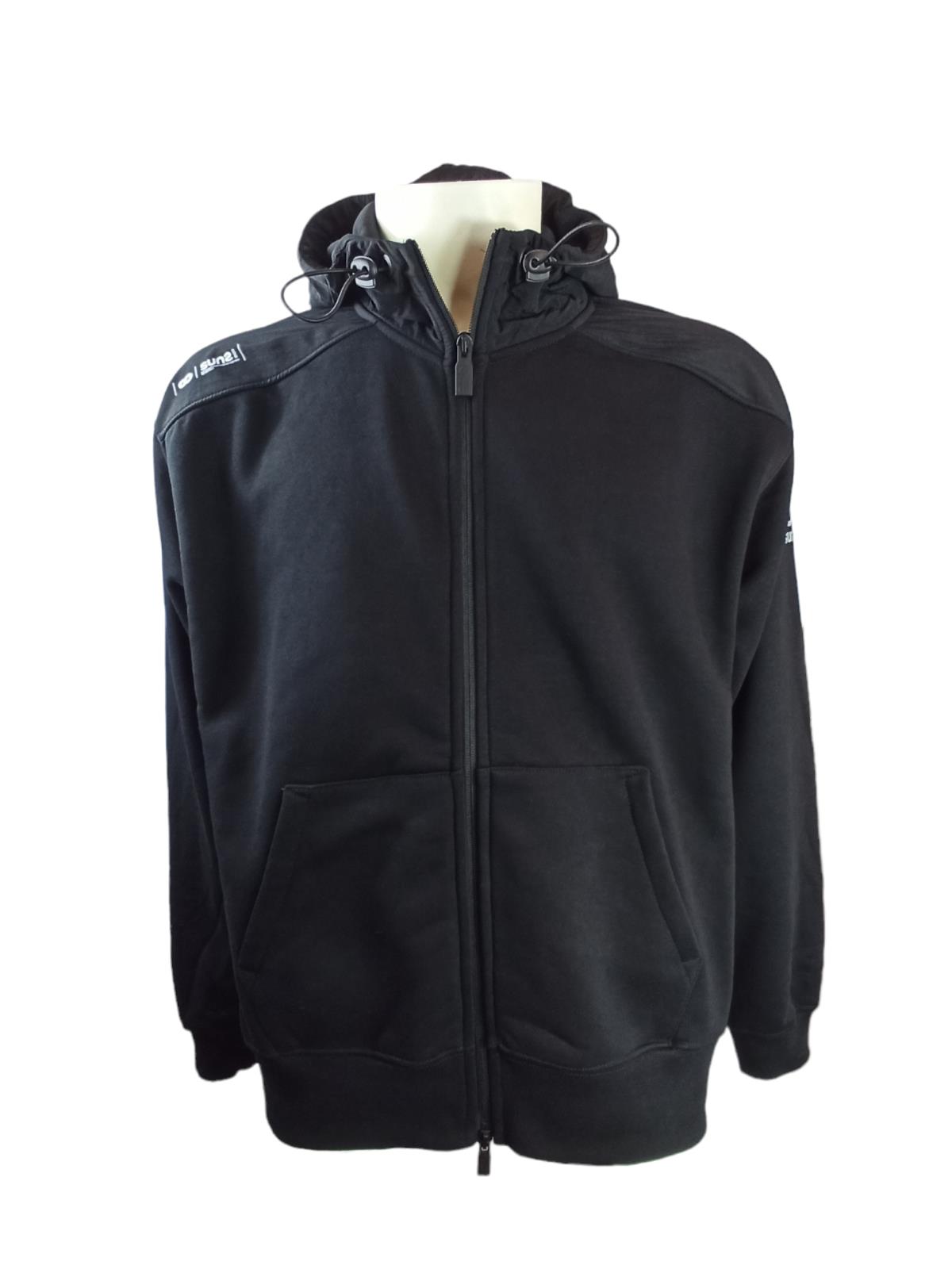 SUNS FELPA ZIP CAPPUCCIO INSERTI NYLON