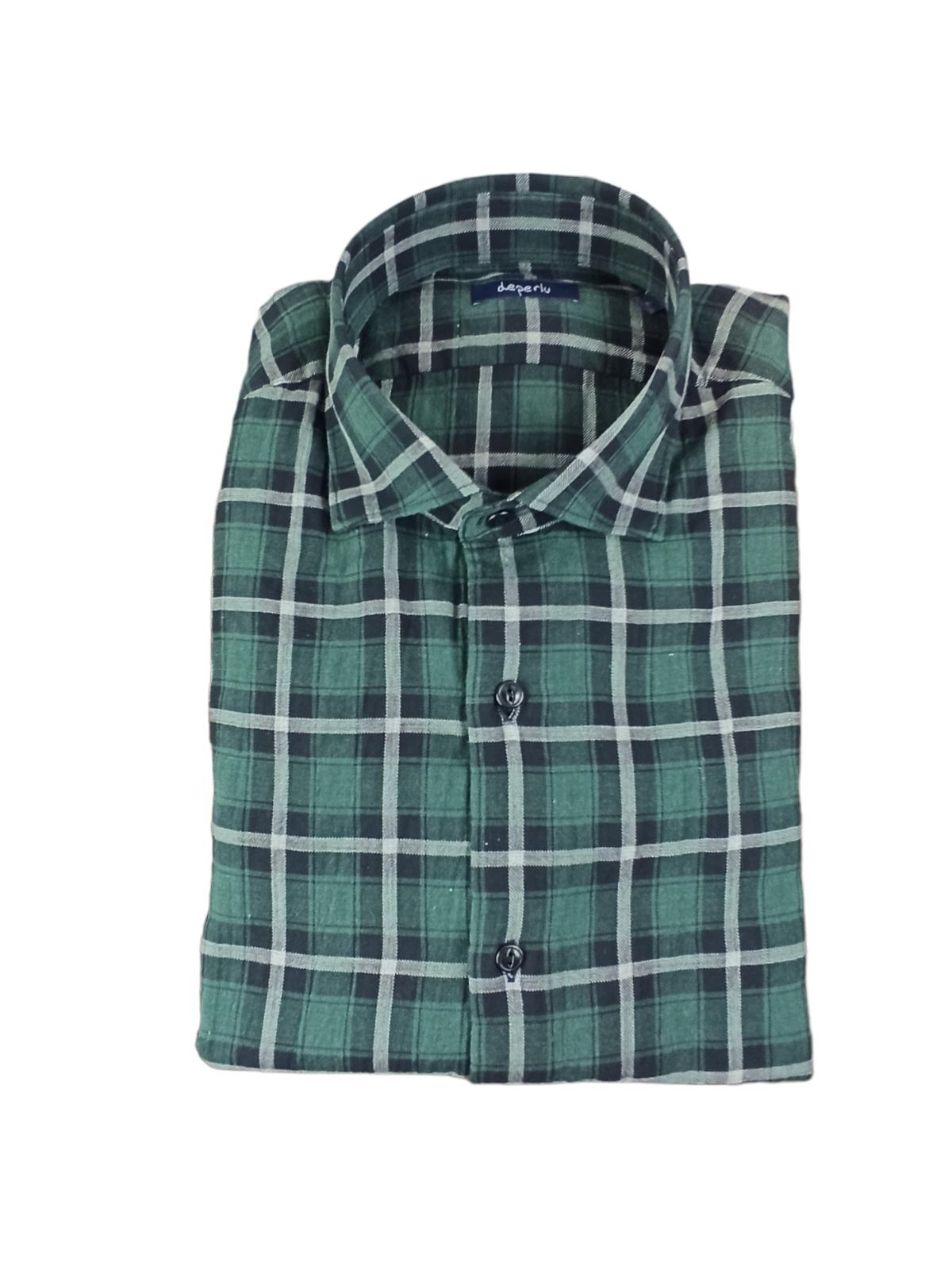 DEPERLU CAMICIA COTONE LAVATO