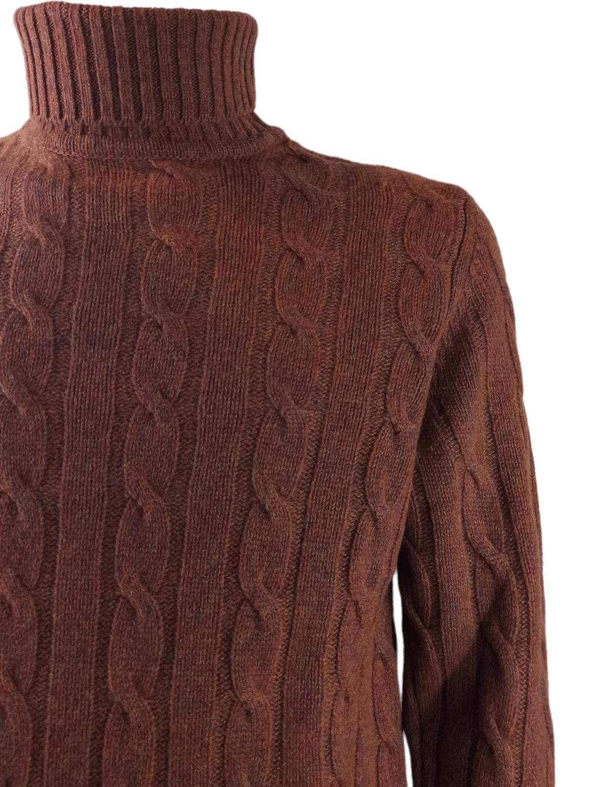 DANIELE FIESOLI MAGLIA COLLO ALTO TRECCIA