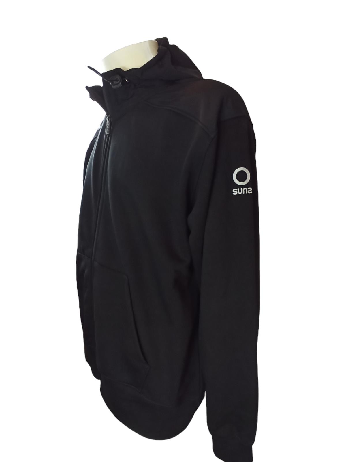 SUNS FELPA ZIP CAPPUCCIO INSERTI NYLON