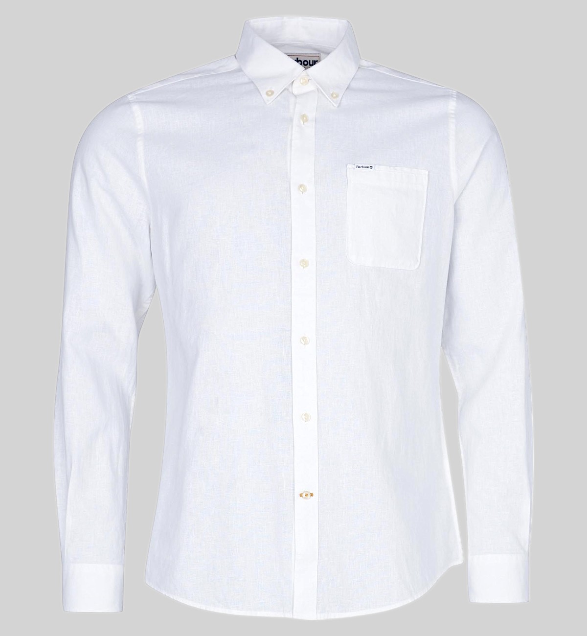 BARBOUR CAMICIA B. DOWN LINO E COTONE