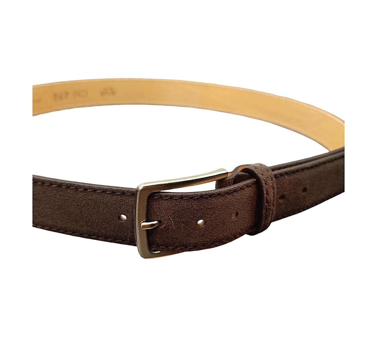 PAOLO DA PONTE CINTURA VERA PELLE SCAMOSCIATA