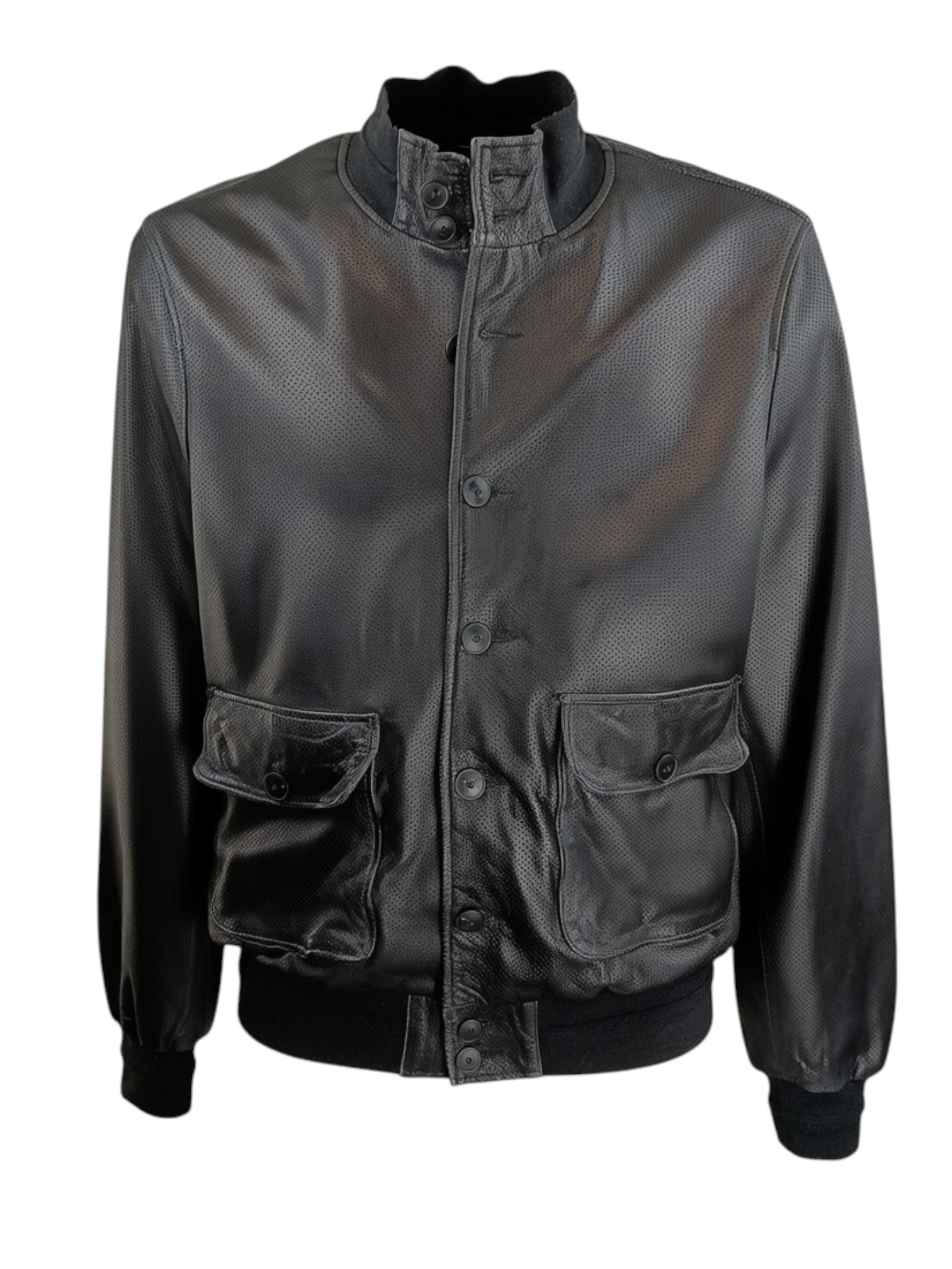 THE JACK LEATHERS GIUBBINO PELLE MICROFORI