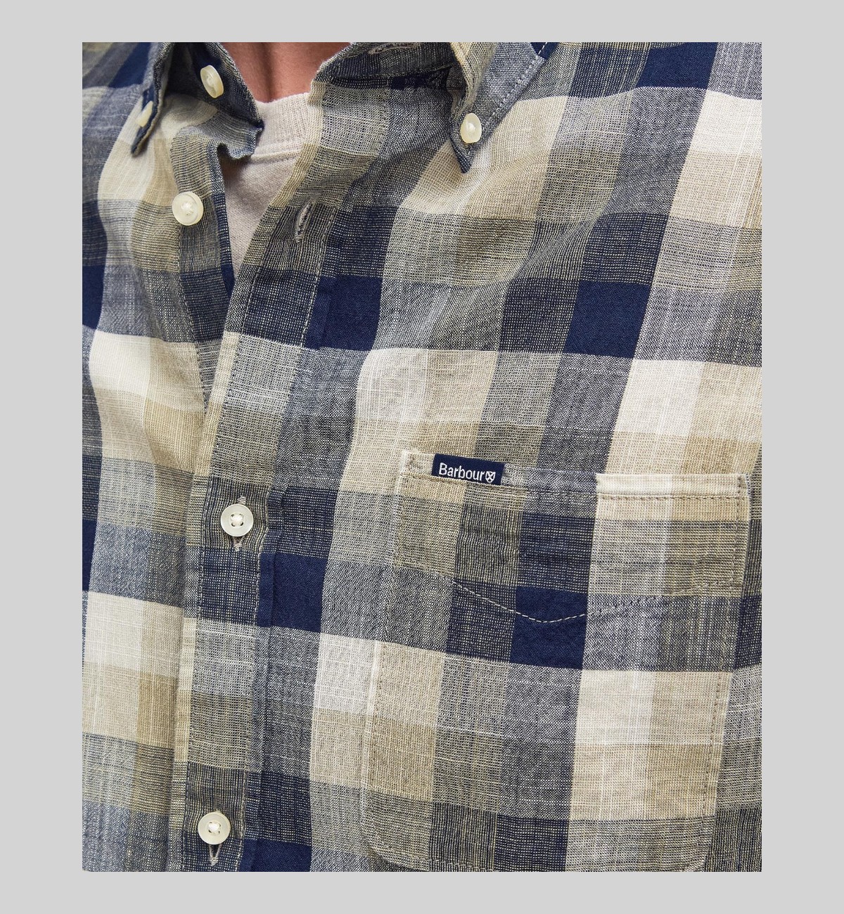 BARBOUR CAMICIA B. DOWN PURO COTONE