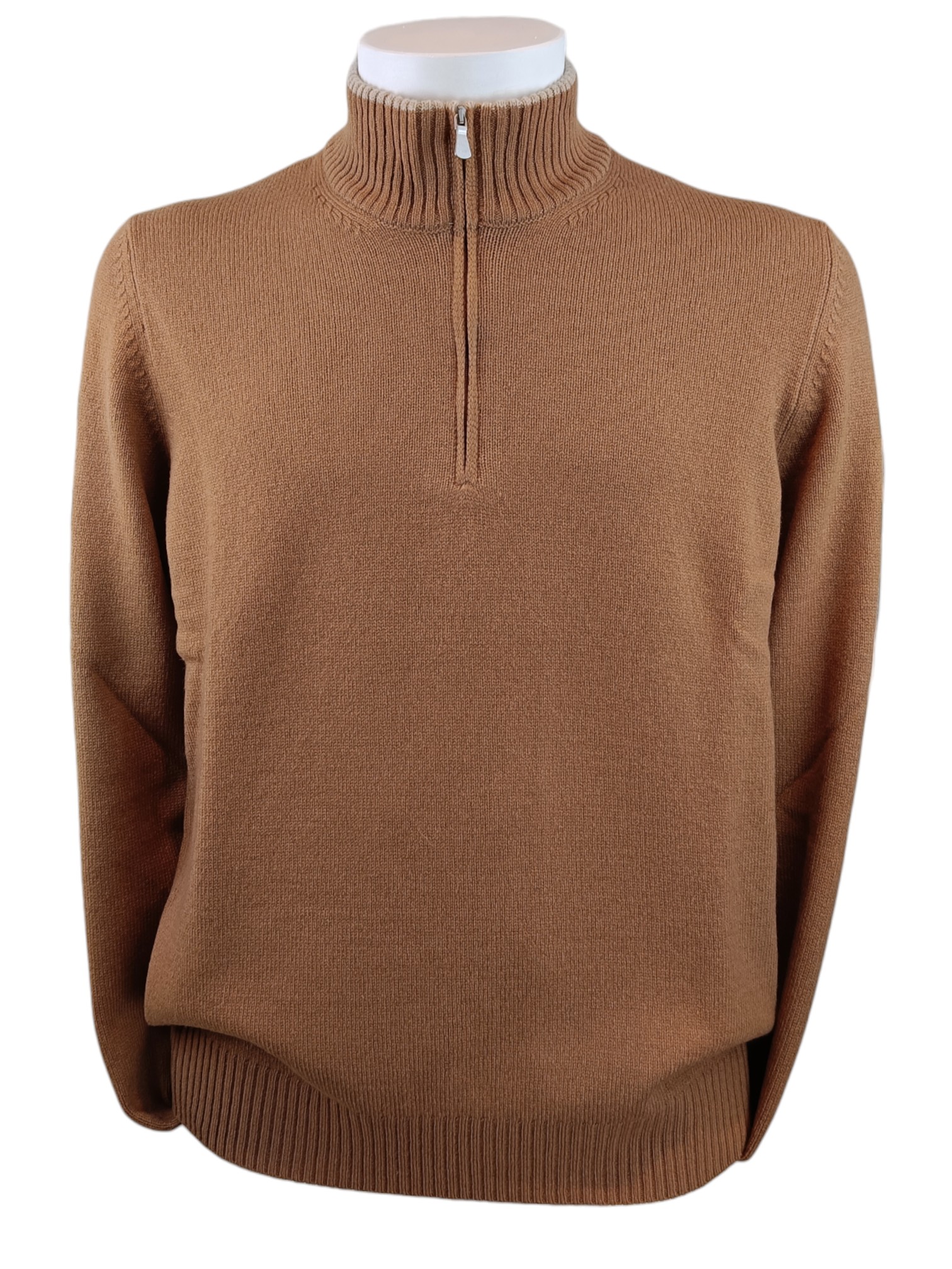 GRAN SASSO MAGLIA MEZZA ZIP PURA LANA