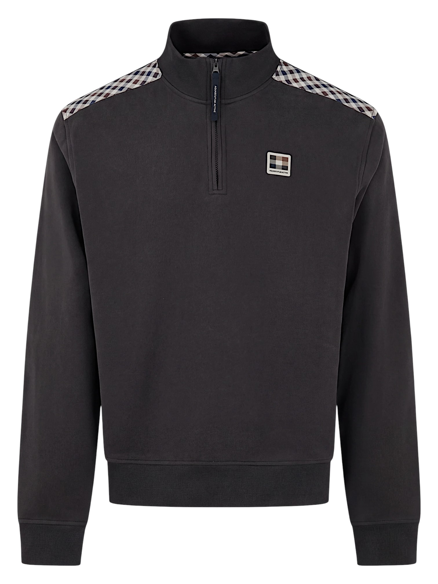 AQUASCUTUM ACTIVE CHECK SHOULDER 1/4 ZIP 0562