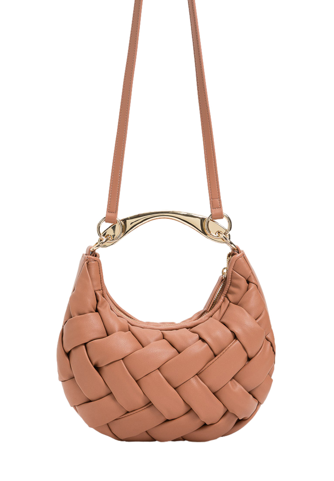 TWINSET BORSA CROISSANT INTRECCIATA
