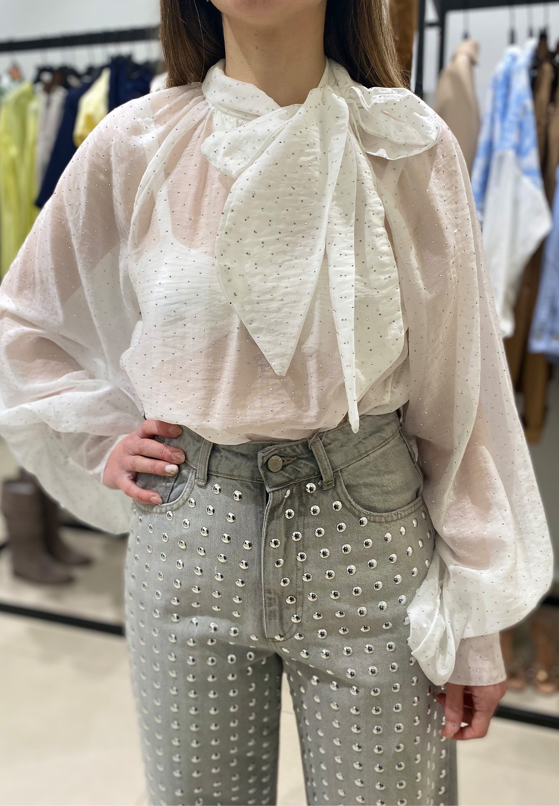MOTEL CAMICIA CON STRASS