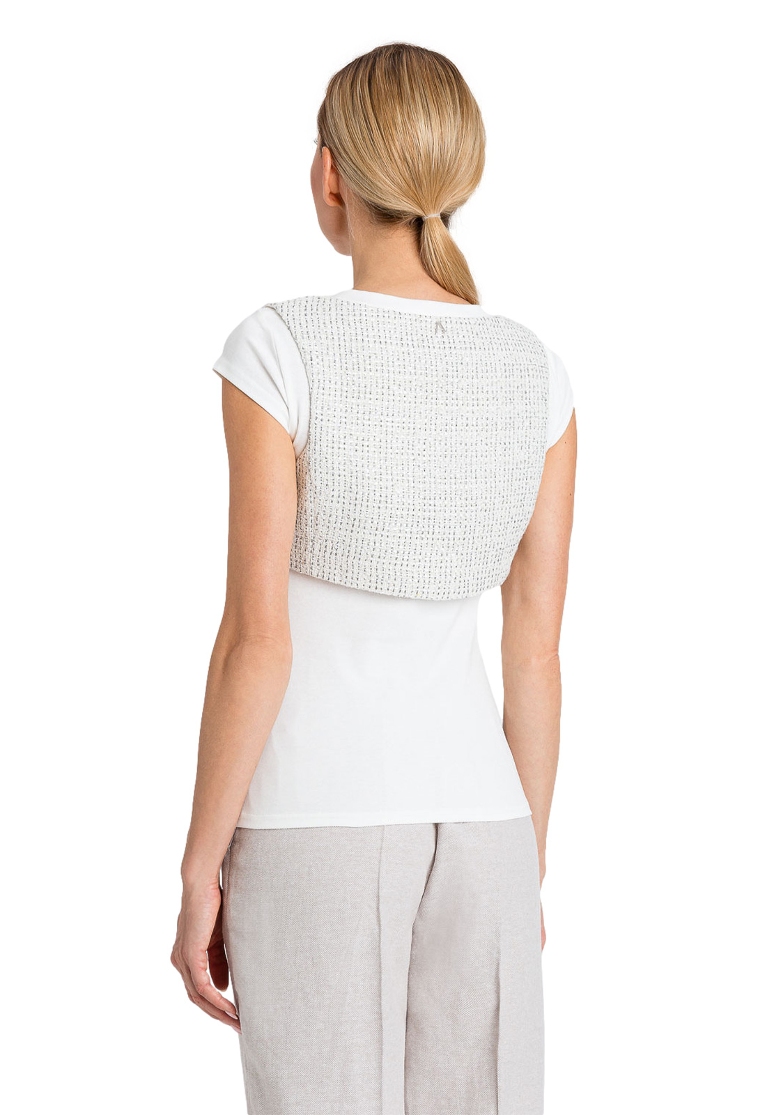 TWINSET ACTITUDE T-SHIRT CON GILET