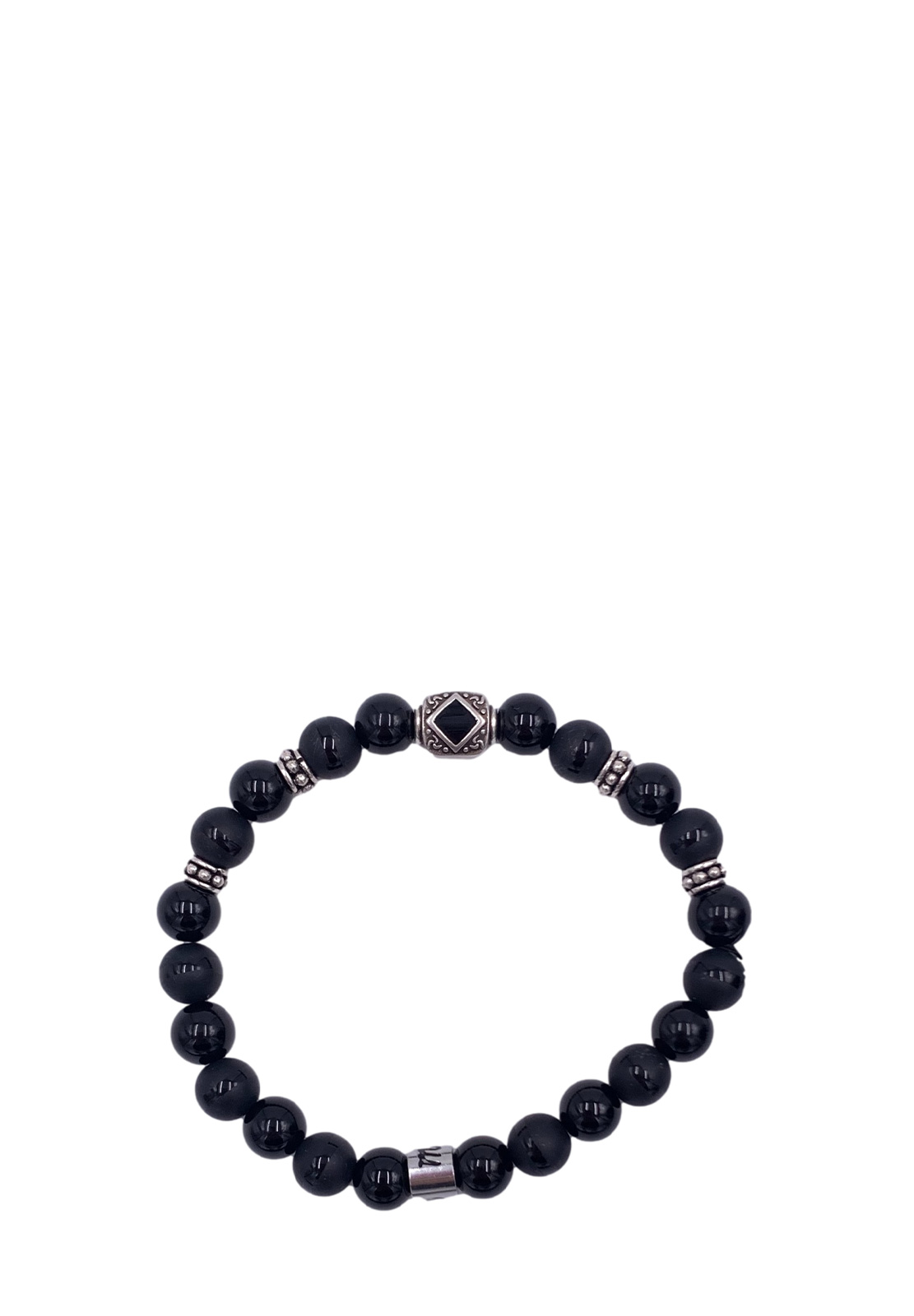 MANCINO BRACCIALE ELASTICO CON PIETRE NATURALI 8MM