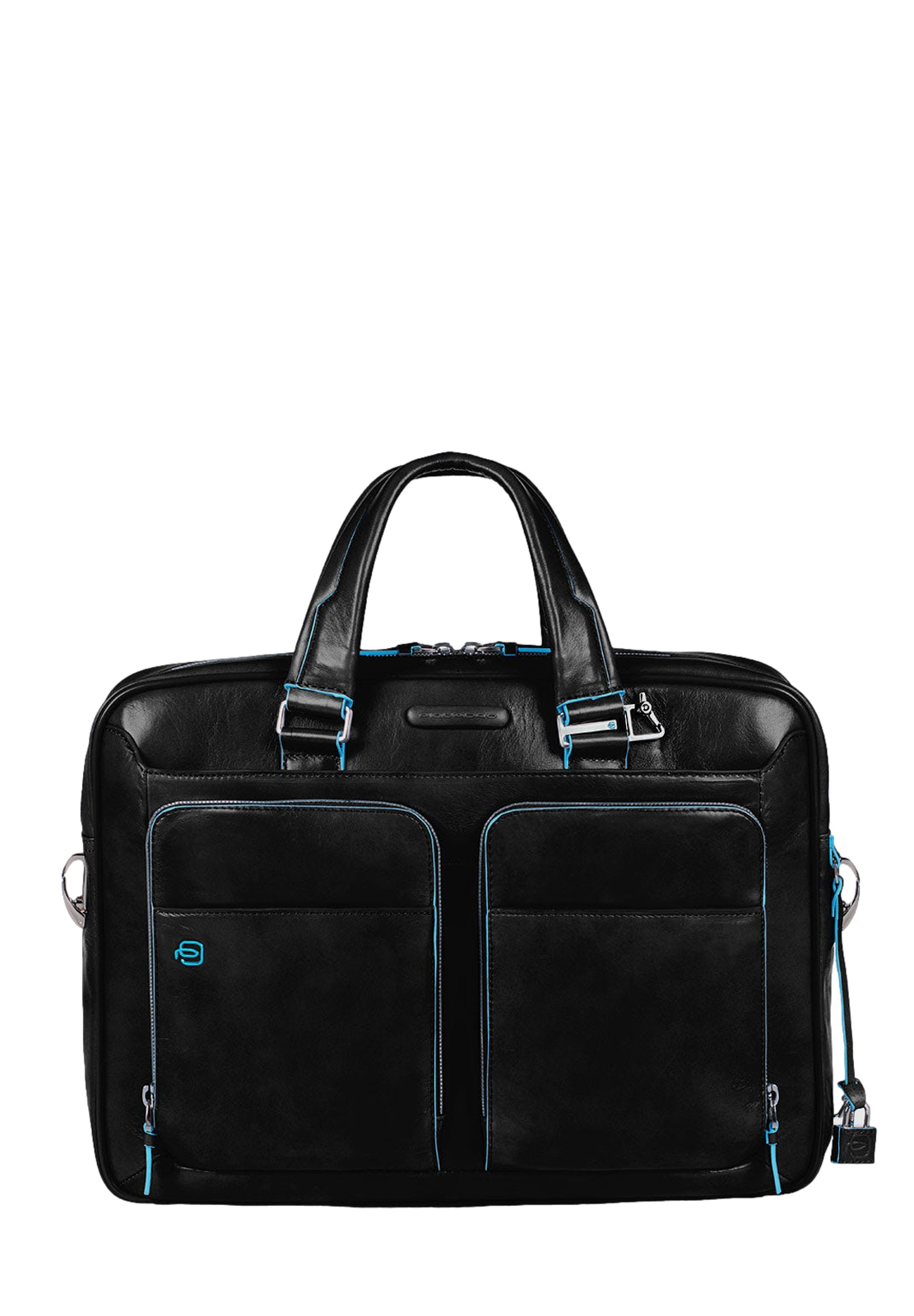 PIQUADRO CARTELLA A 2 MANICI BLUE SQUARE
