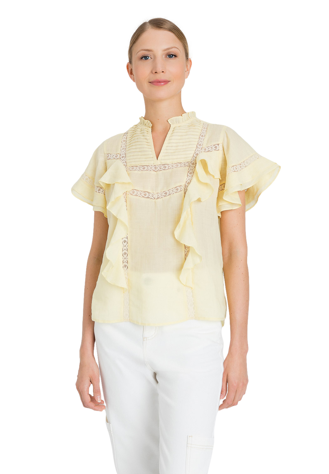 TWINSET CAMICIA CON ROUCHES