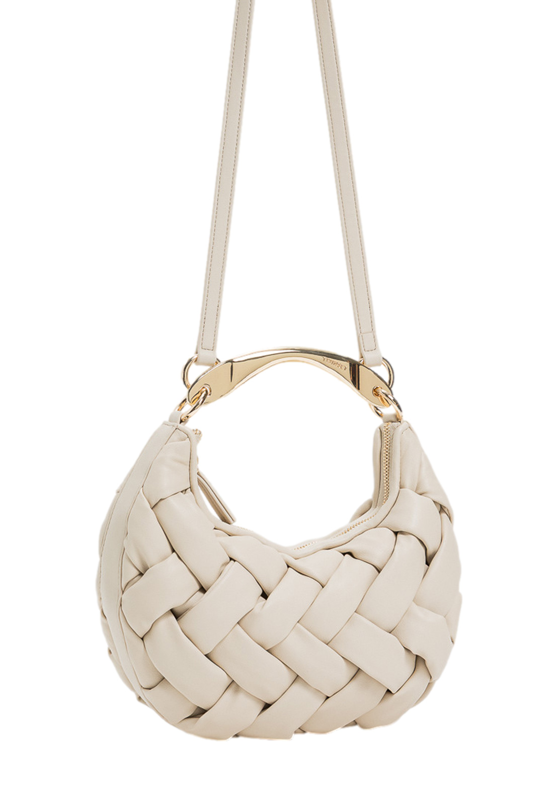 TWINSET BORSA CROISSANT INTRECCIATA
