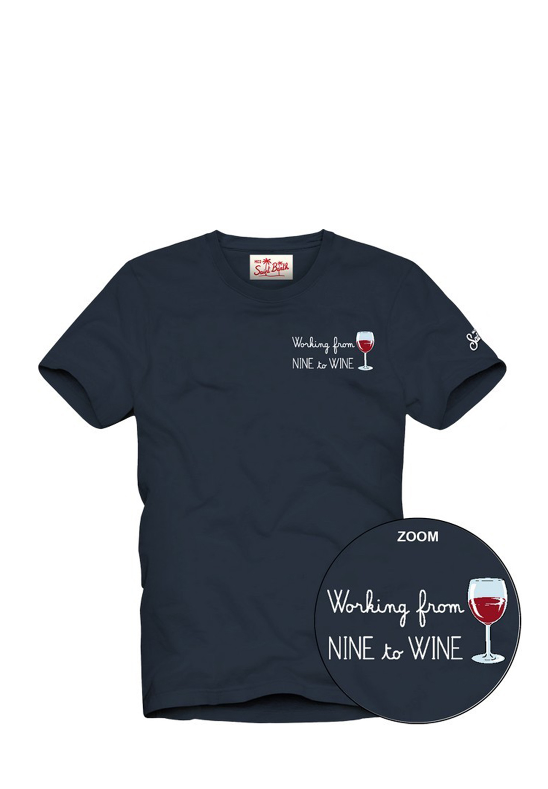 SAINT BARTH T-SHIRT WORKING WINE