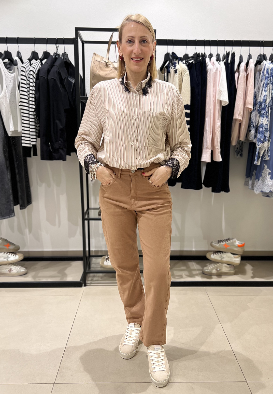 HAVEONE CAMICIA CON PIZZO