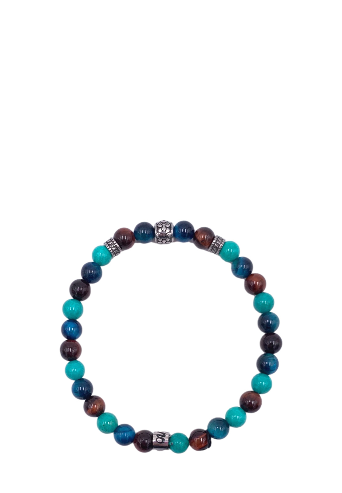 MANCINO BRACCIALE ELASTICO PIETRE NATURALI 6MM