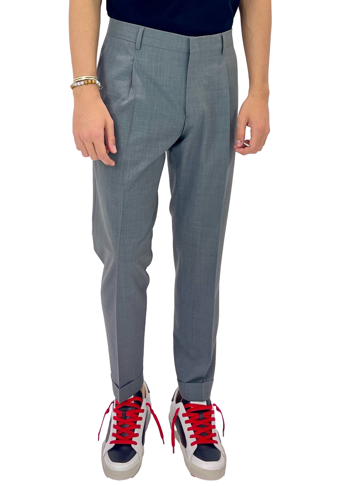 BE ABLE PANTALONI 1 PENCE CON RISVOLTO