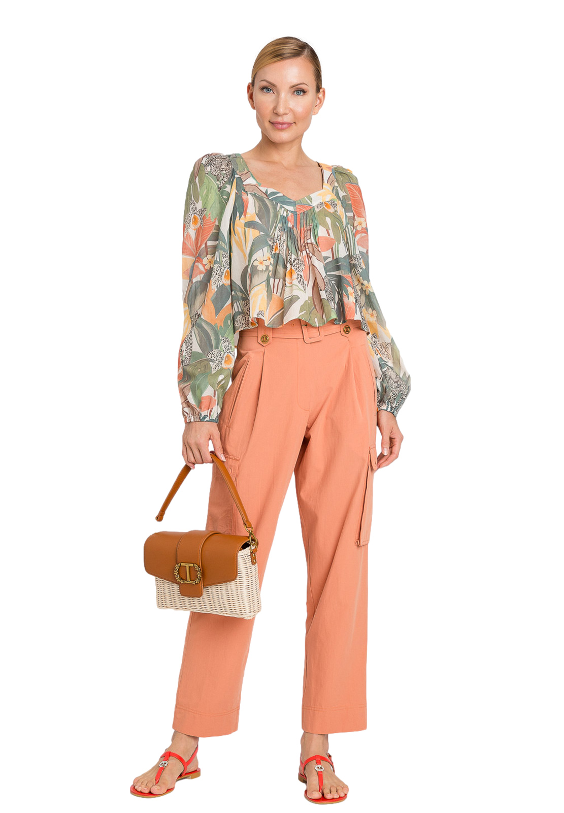 TWINSET PANTALONI CARGO
