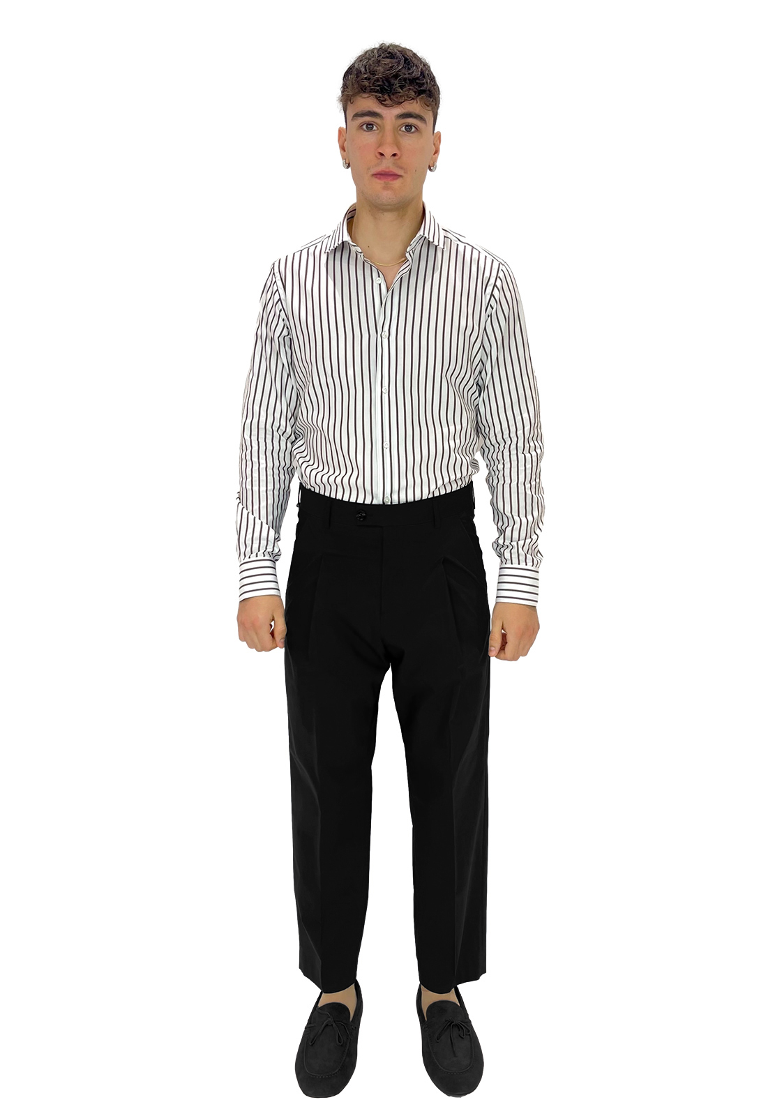 BE ABLE PANTALONI RAUL UNA PENCE IN COTONE