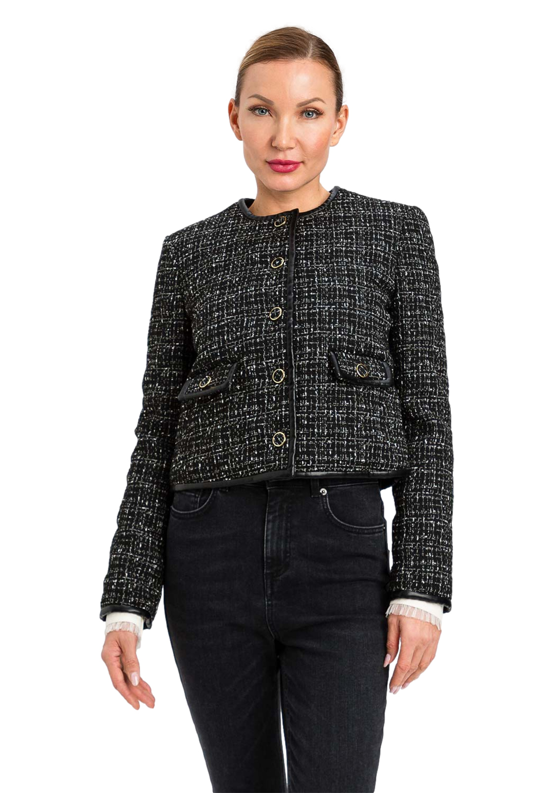 TWINSET GIACCA BOUCLE' IMBOTTITA