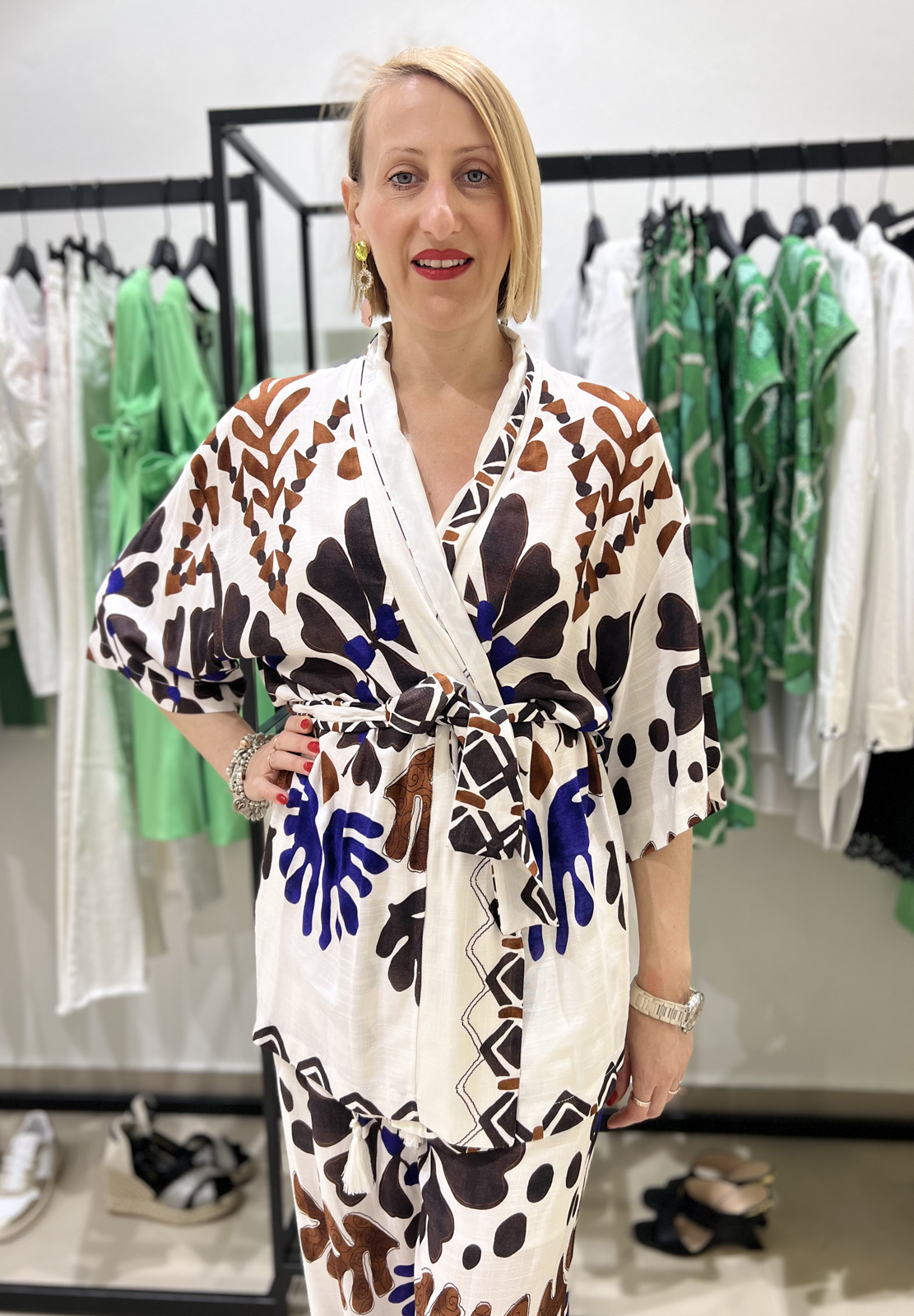 MOTEL KIMONO CON STAMPA