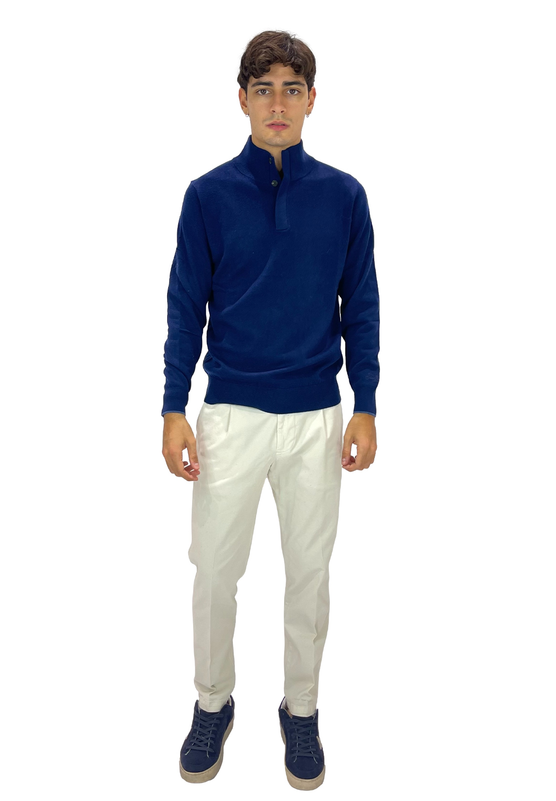 SAINT BARTH LUPETTO CON BOTTONI IN LANA MERINO E CASHMERE