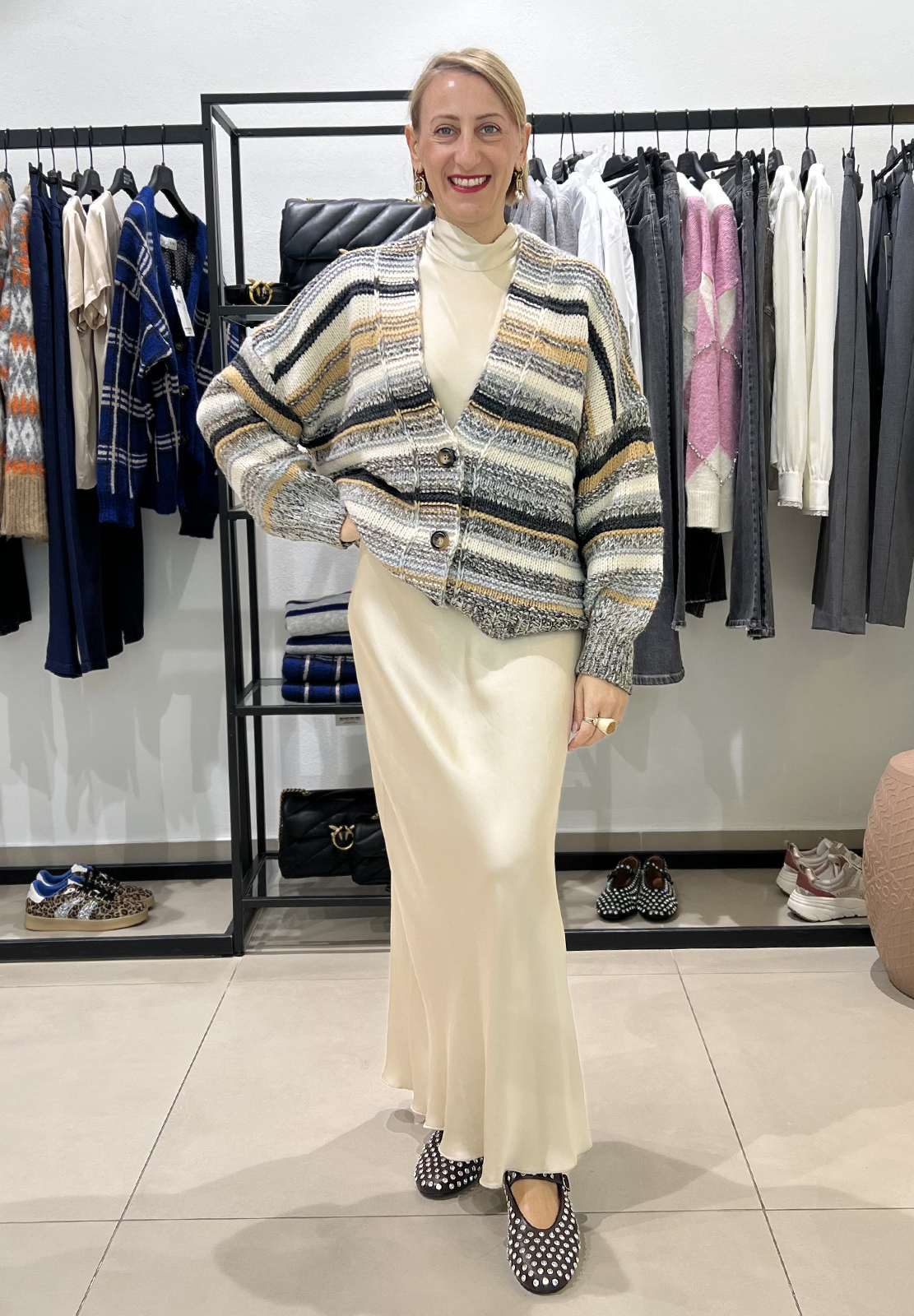 HAVEONE CARDIGAN RIGHE