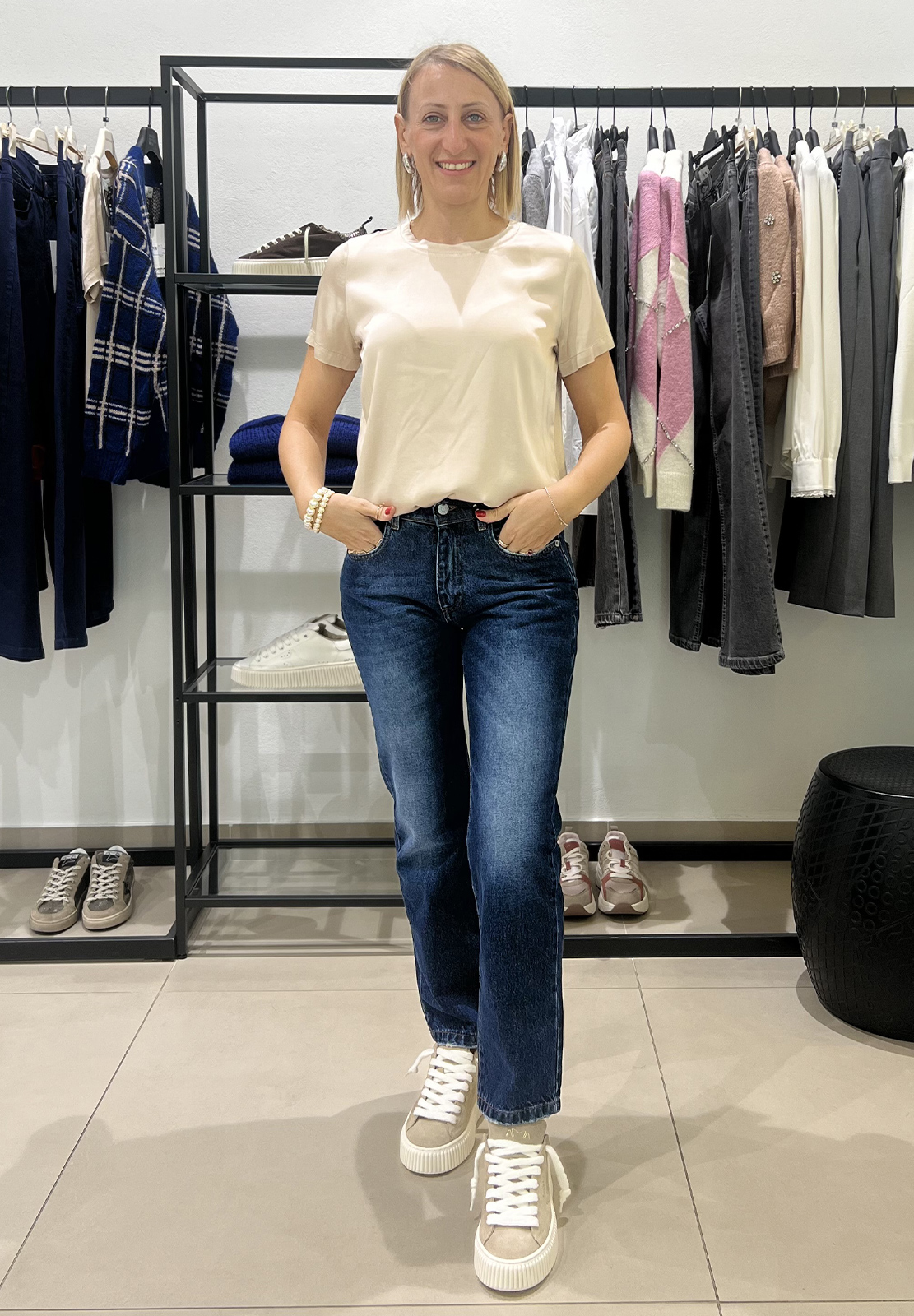 HAVEONE BLUSA MANICA CORTA