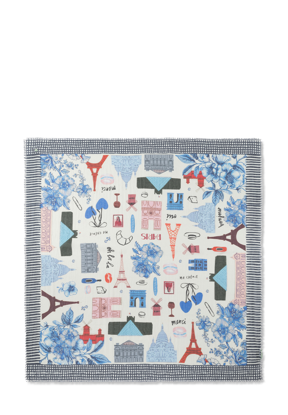 CODELLO SCIARPA STAMPA PARIS 120X120CM
