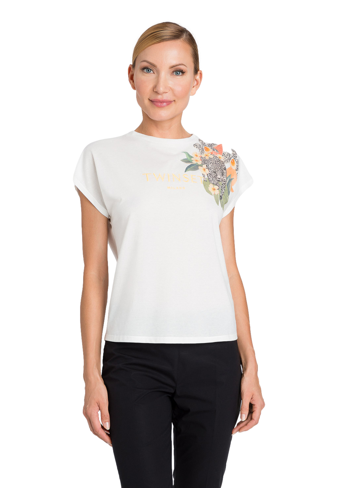 TWINSET T-SHIRT CON RICAMO