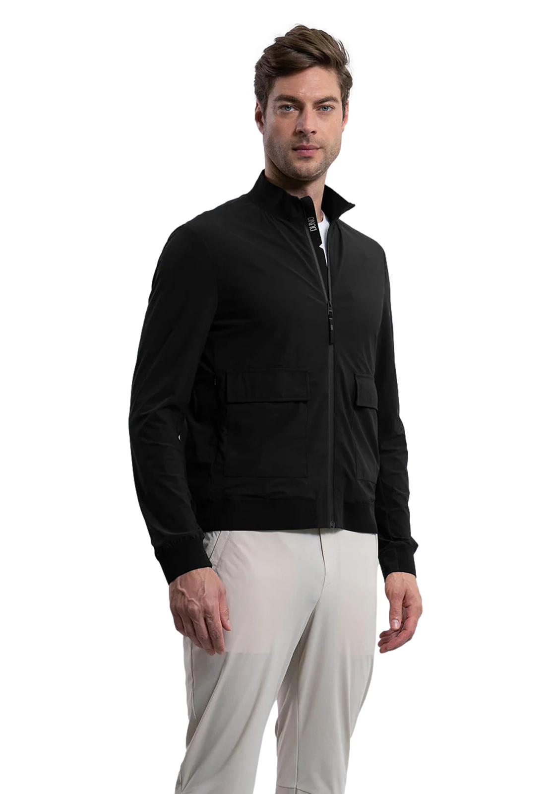 DUNO BOMBER TREVI IN TESSUTO TECNICO CON TASCONI
