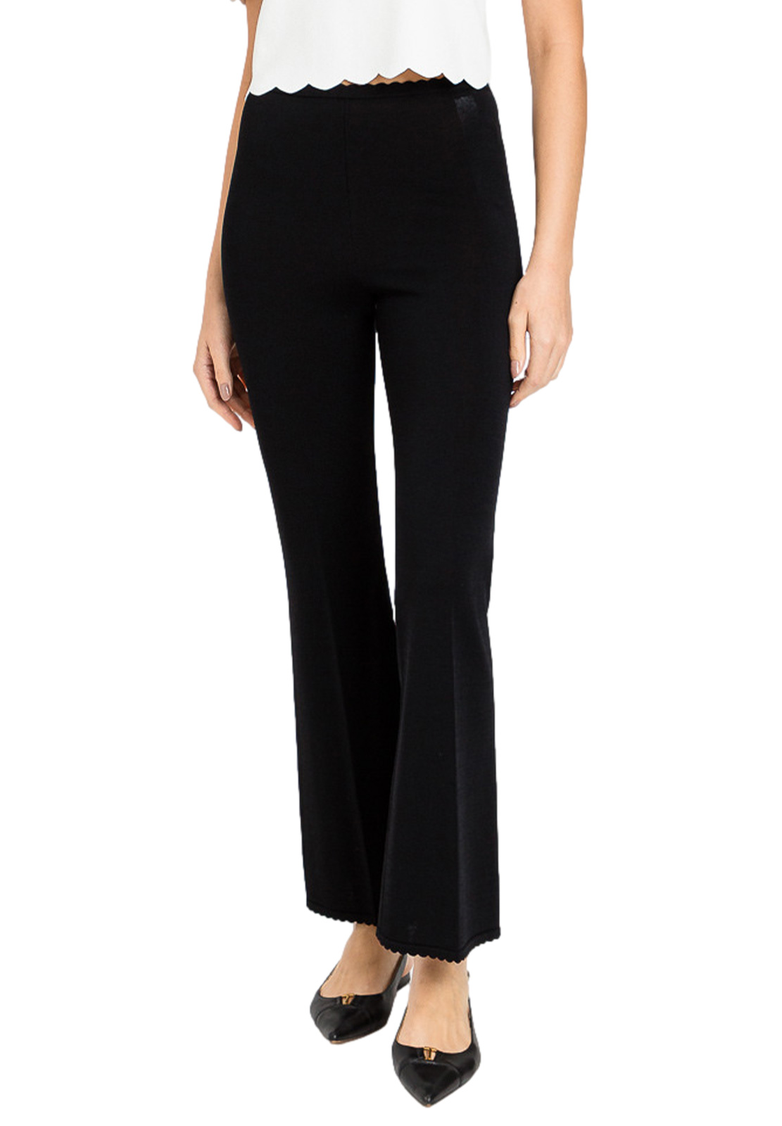 TWINSET PANTALONI IN MAGLIA